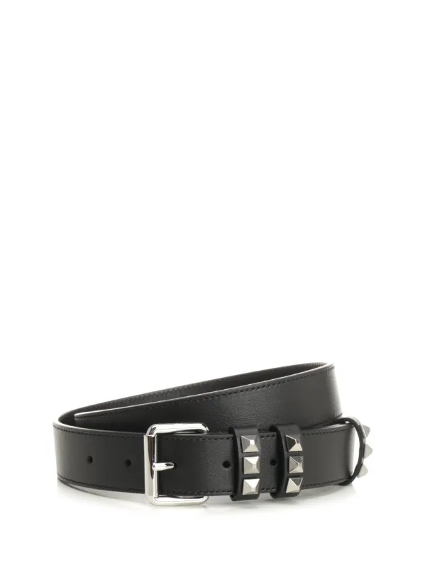 Rockstud Belts Black sold by Wanan Luxury
