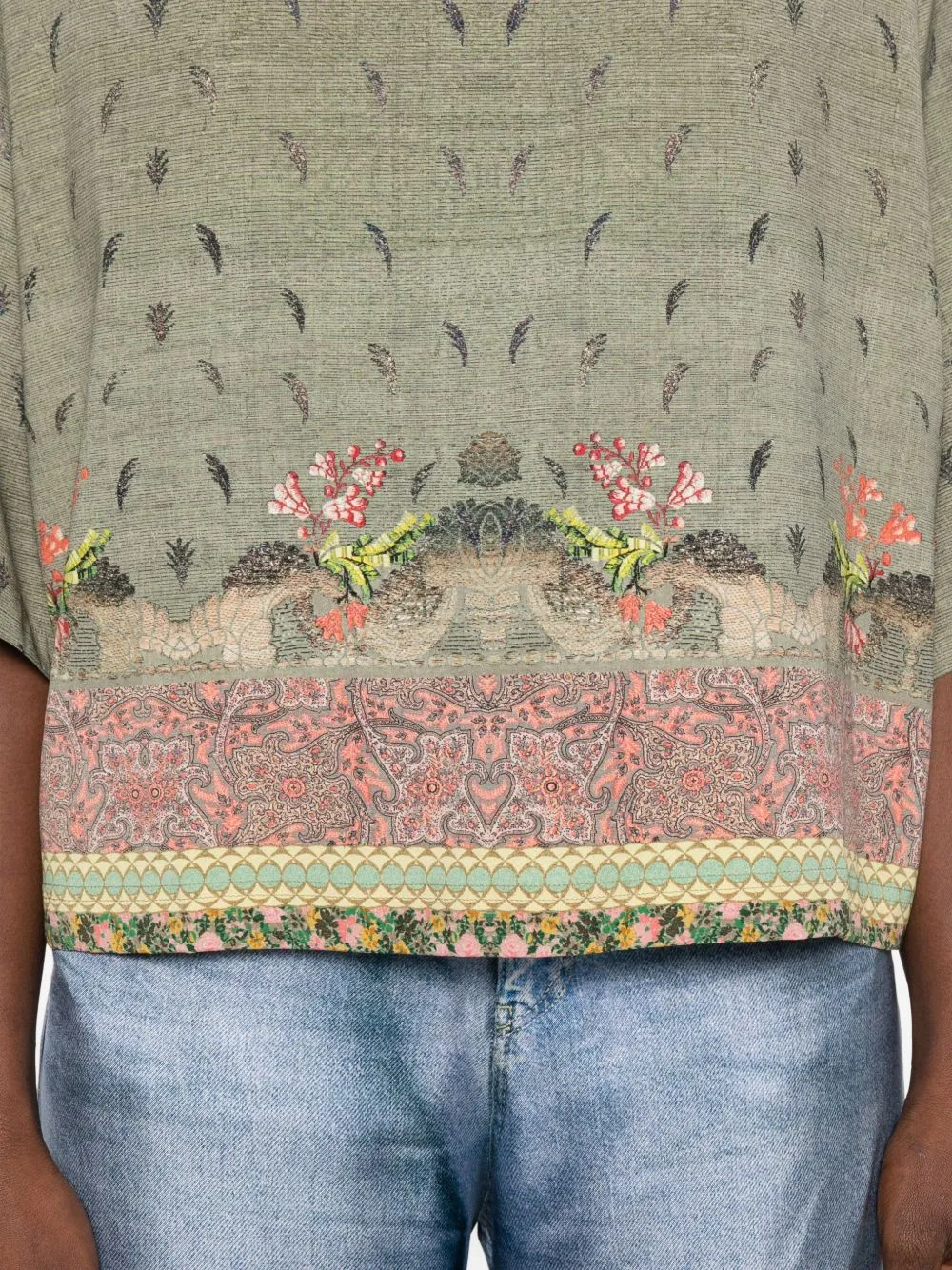 Printed Silk Blouse sold by Wanan Luxury product image thumbnail 4