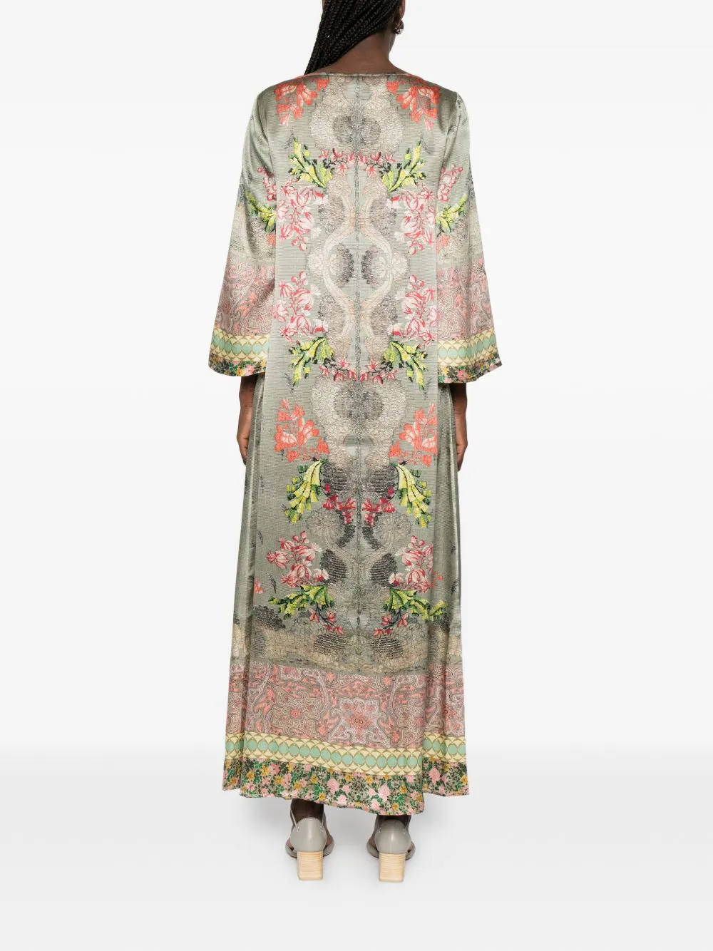 Printed Silk Dress sold by Wanan Luxury product image thumbnail 3