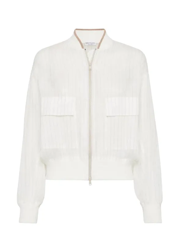 Striped Bomber Jacket sold by Wanan Luxury