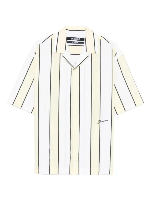 Short-Sleeved Striped Shirt made by Jacquemus