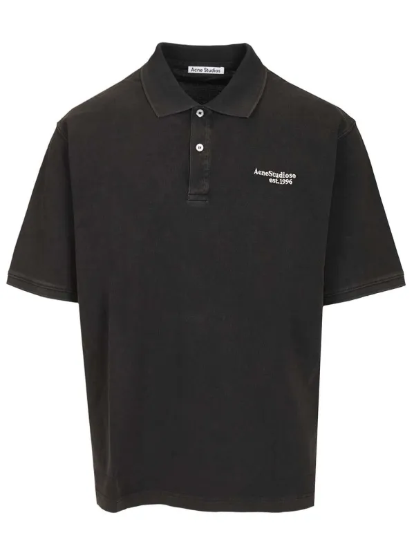 Organic Cotton Polo Shirt Black sold by Wanan Luxury