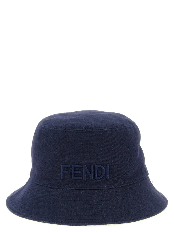 Reversible Denim Bucket Hat Hats Blue sold by Wanan Luxury
