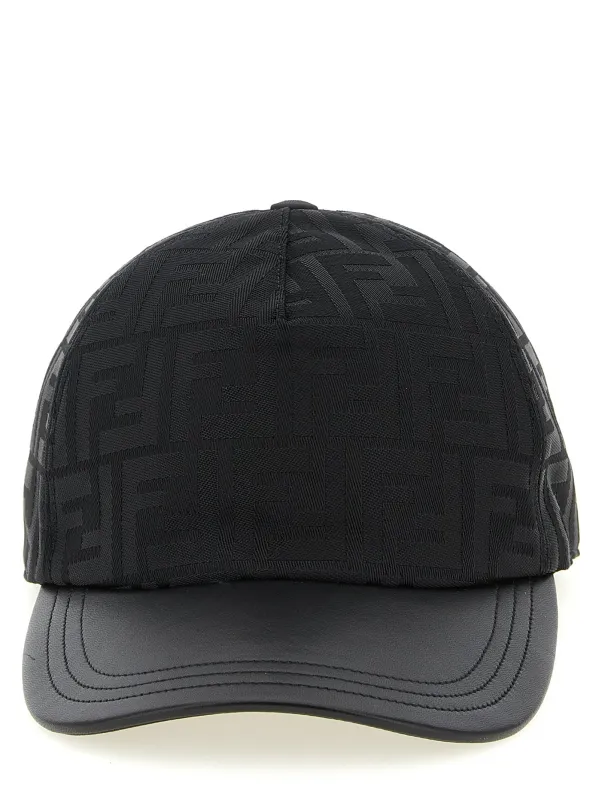 Ff Jacquard Cap Hats Black sold by Wanan Luxury