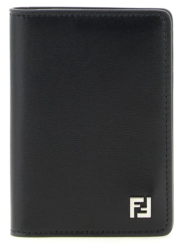 Squared Ff Wallets And Card Holders Black sold by Wanan Luxury