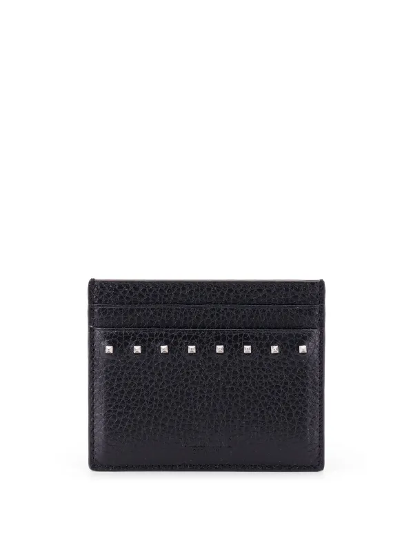 Leather Card Holder With Stud Detail sold by Wanan Luxury