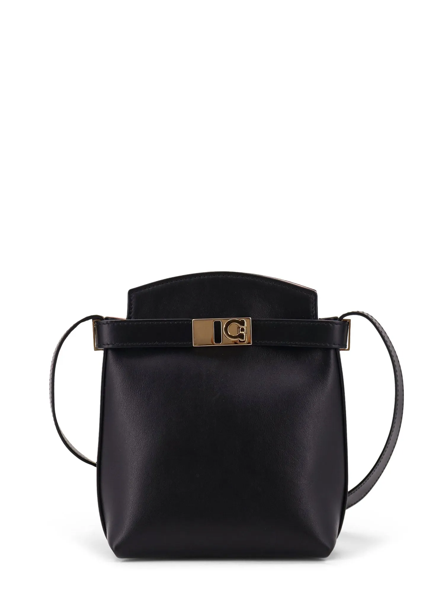 Leather Crossbody Bag With Gancini Detail sold by Wanan Luxury