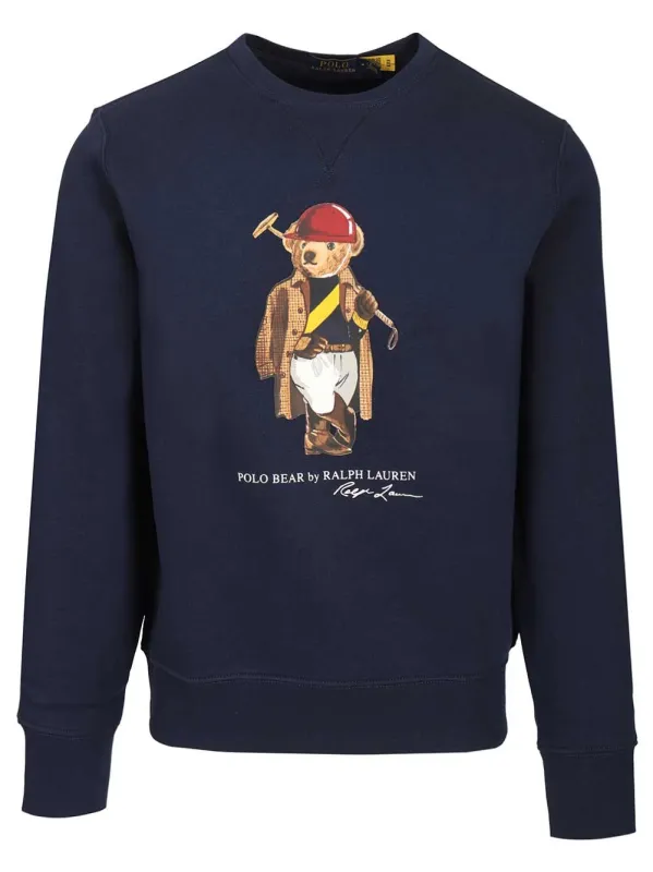 Polo Bear Sweatshirt Sweatshirts Blue made by Polo by Ralph Lauren