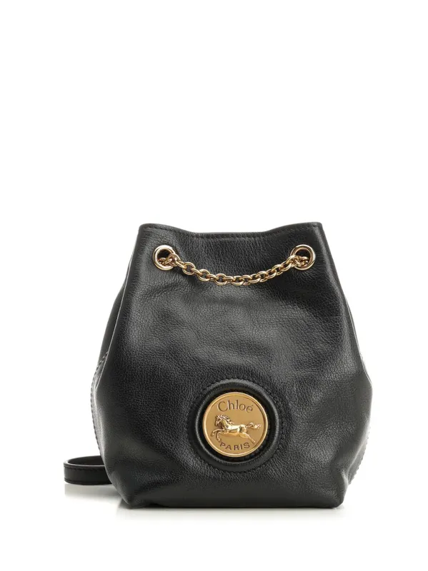 Horse Medal Bag Crossbody Bags Black made by Chloe