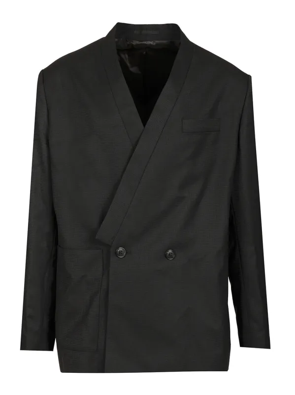 Tailored Kimono Jacket Jackets Black sold by Wanan Luxury