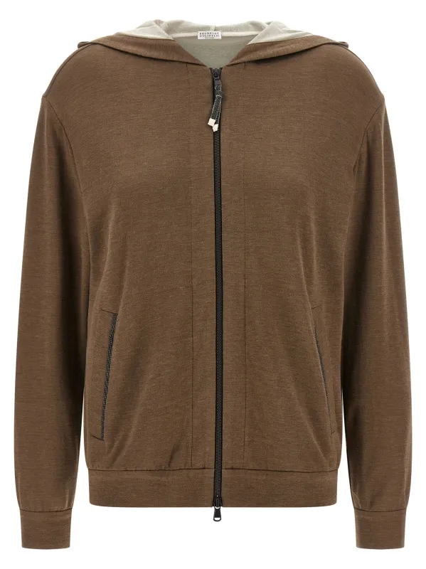 Monile Hoodie Sweatshirt Brown sold by Wanan Luxury