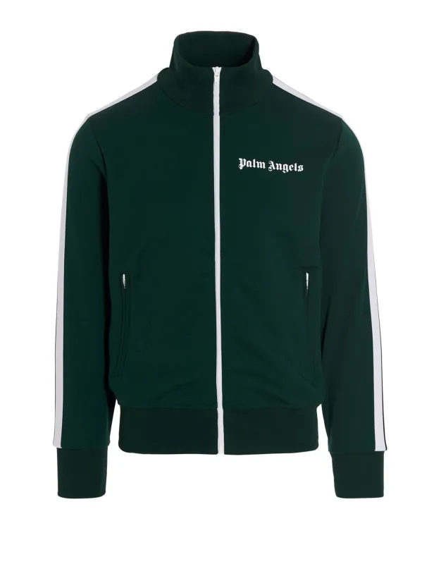 Track Logo Sweatshirt Green made by Palm Angels