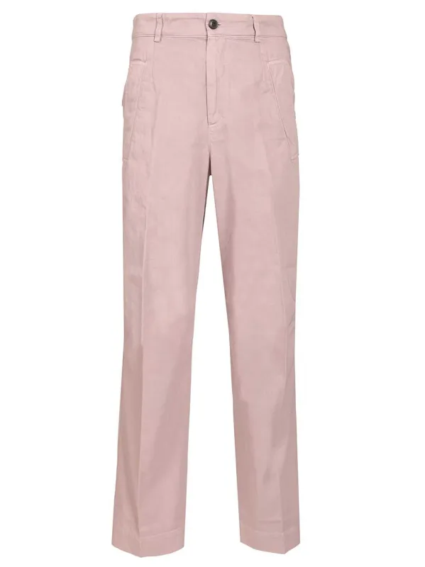 Otton Twill Trousers Rose sold by Wanan Luxury