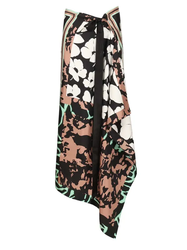 Gonna Pareo In Seta Stampata Skirts Multicolor sold by Wanan Luxury