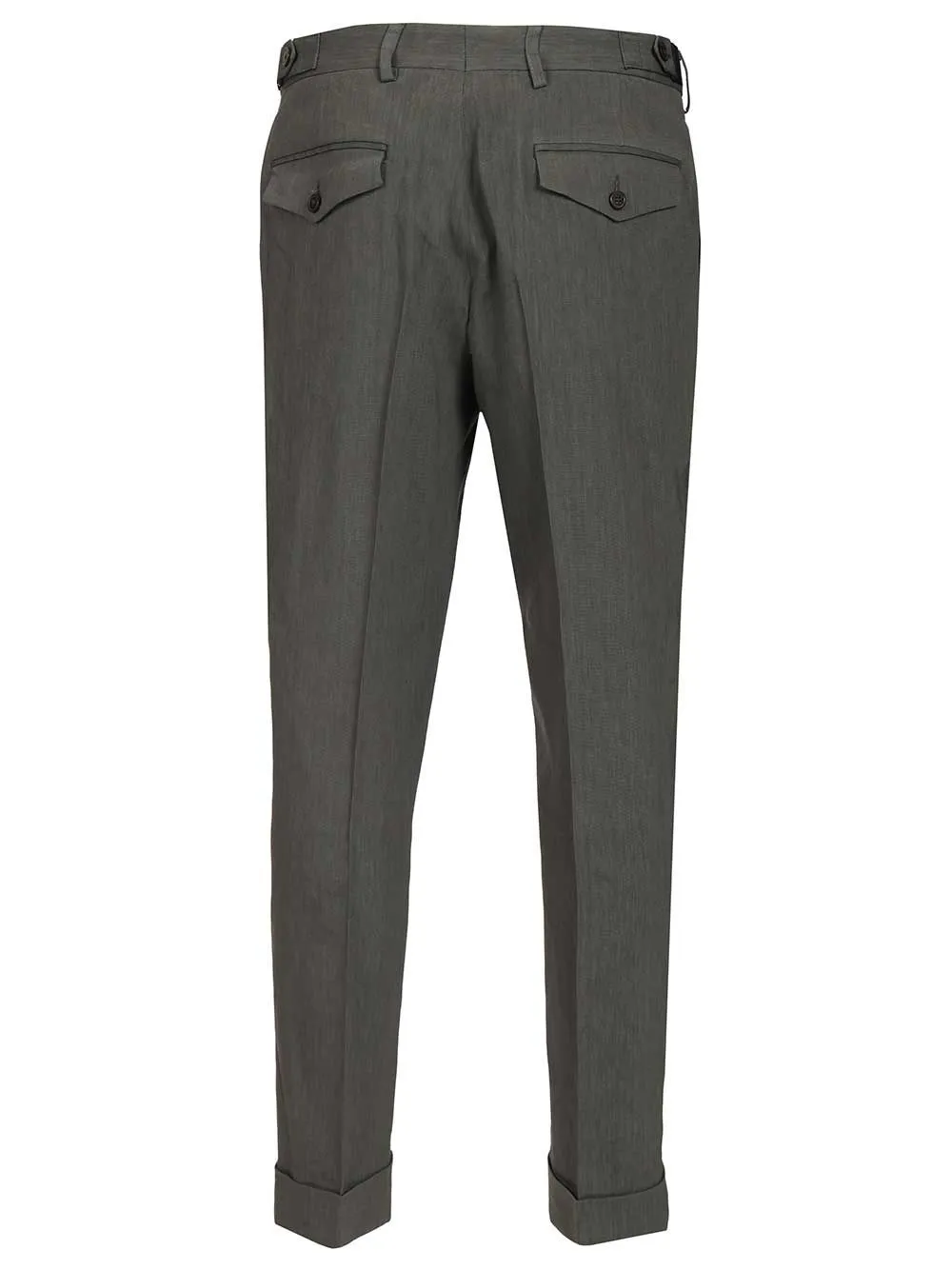 Tailored Linen Blend Trousers Grey sold by Wanan Luxury product image thumbnail 2