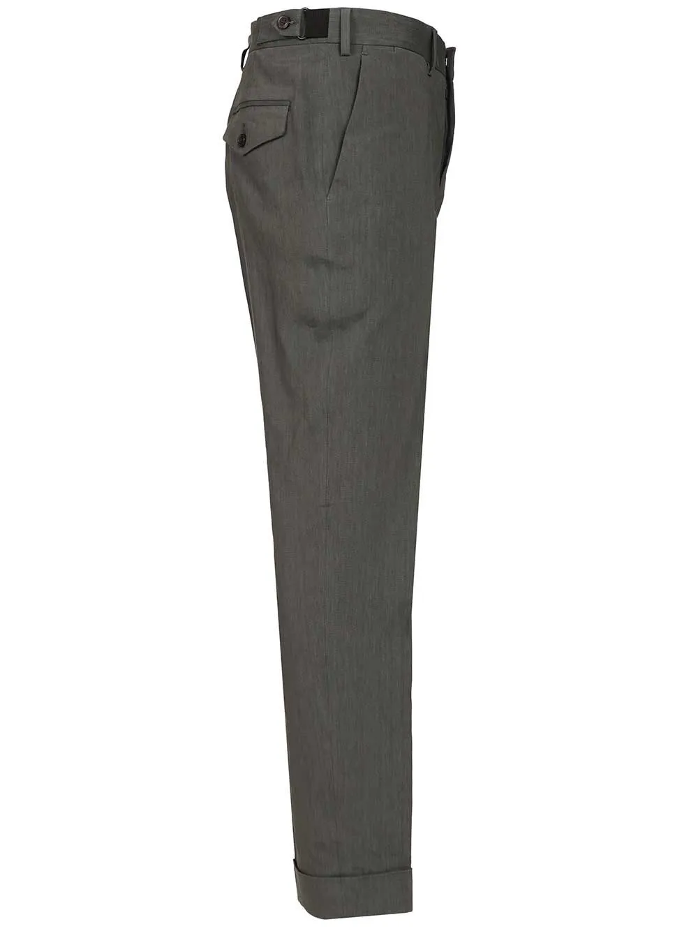 Tailored Linen Blend Trousers Grey sold by Wanan Luxury product image thumbnail 3