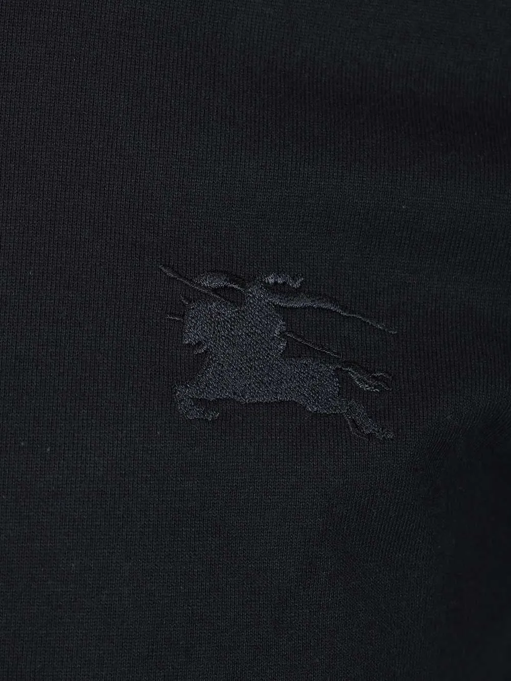 Cotton With Check Trim T-Shirt Blue sold by Wanan Luxury product image thumbnail 3