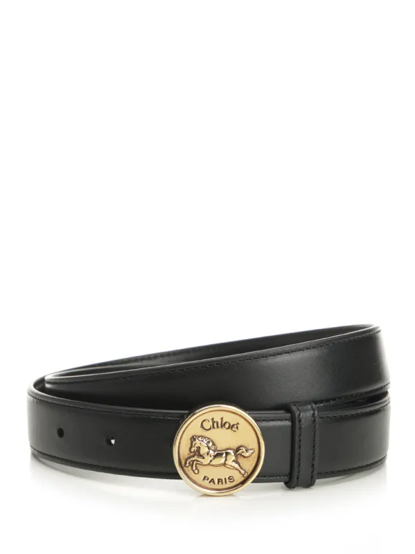 Chloé Horse Medal Belts Black sold by Wanan Luxury