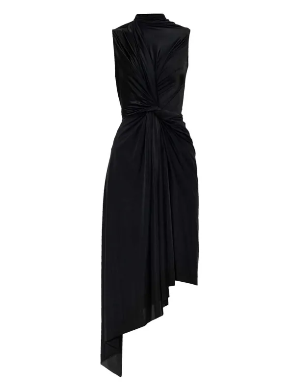 Asymmetrical Dress Dresses Black made by Balenciaga