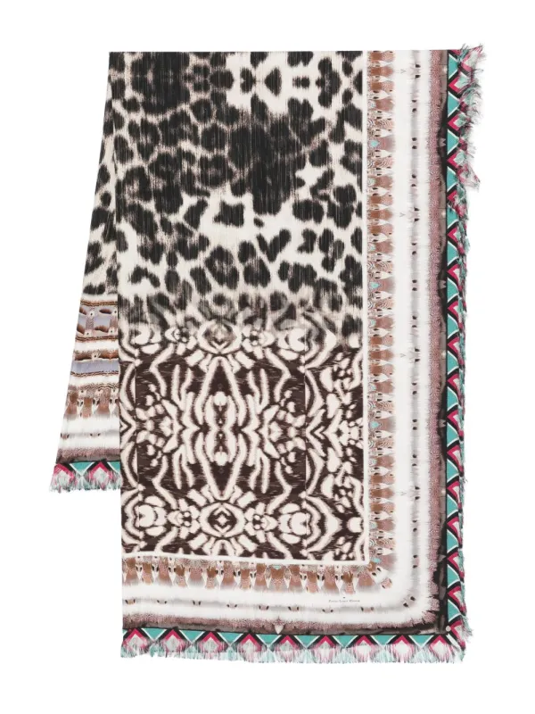 Printed Silk Stole sold by Wanan Luxury