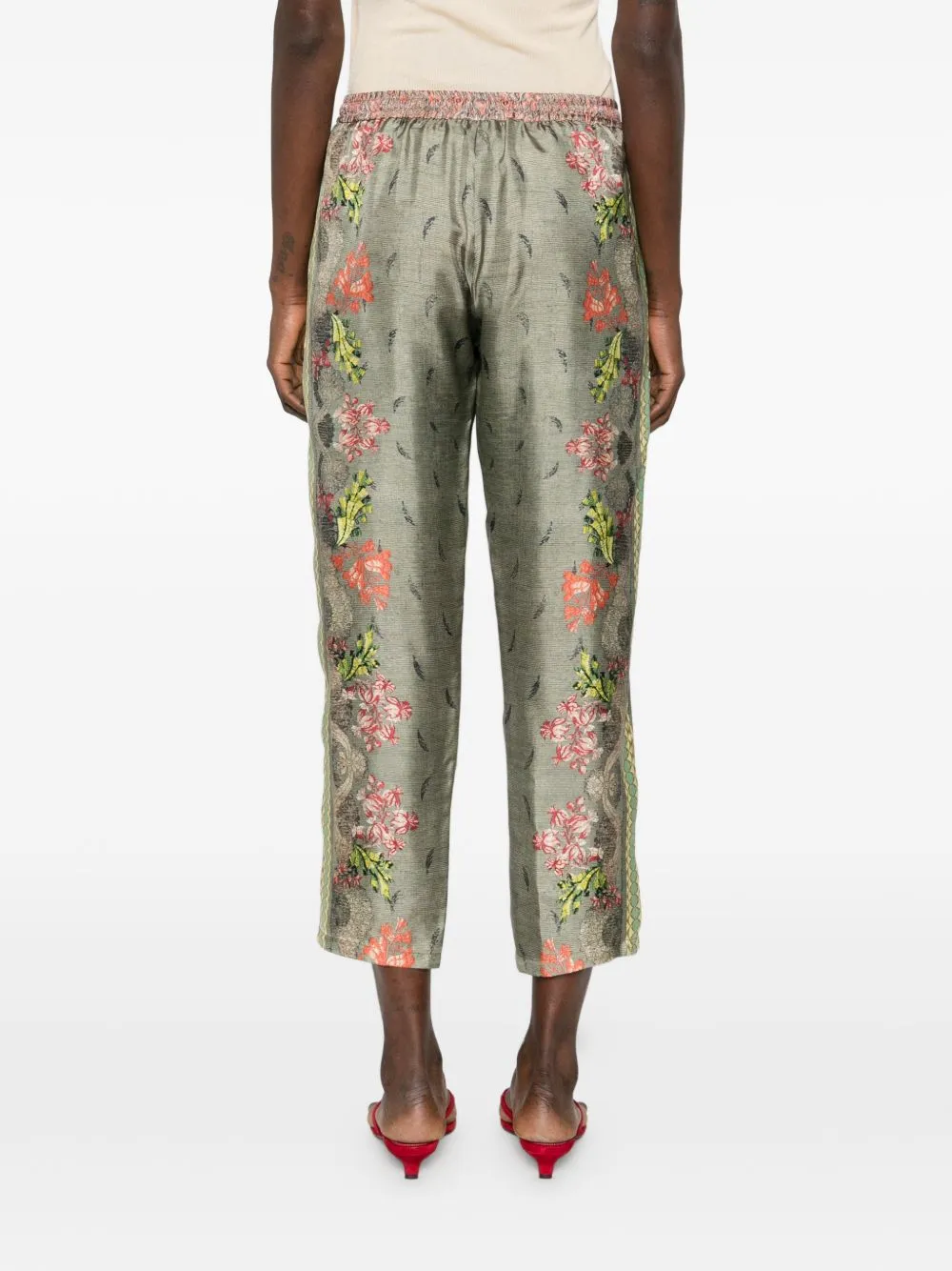 Printed Silk Trousers sold by Wanan Luxury product image thumbnail 3
