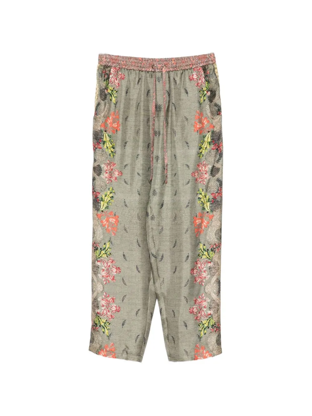 Printed Silk Trousers sold by Wanan Luxury