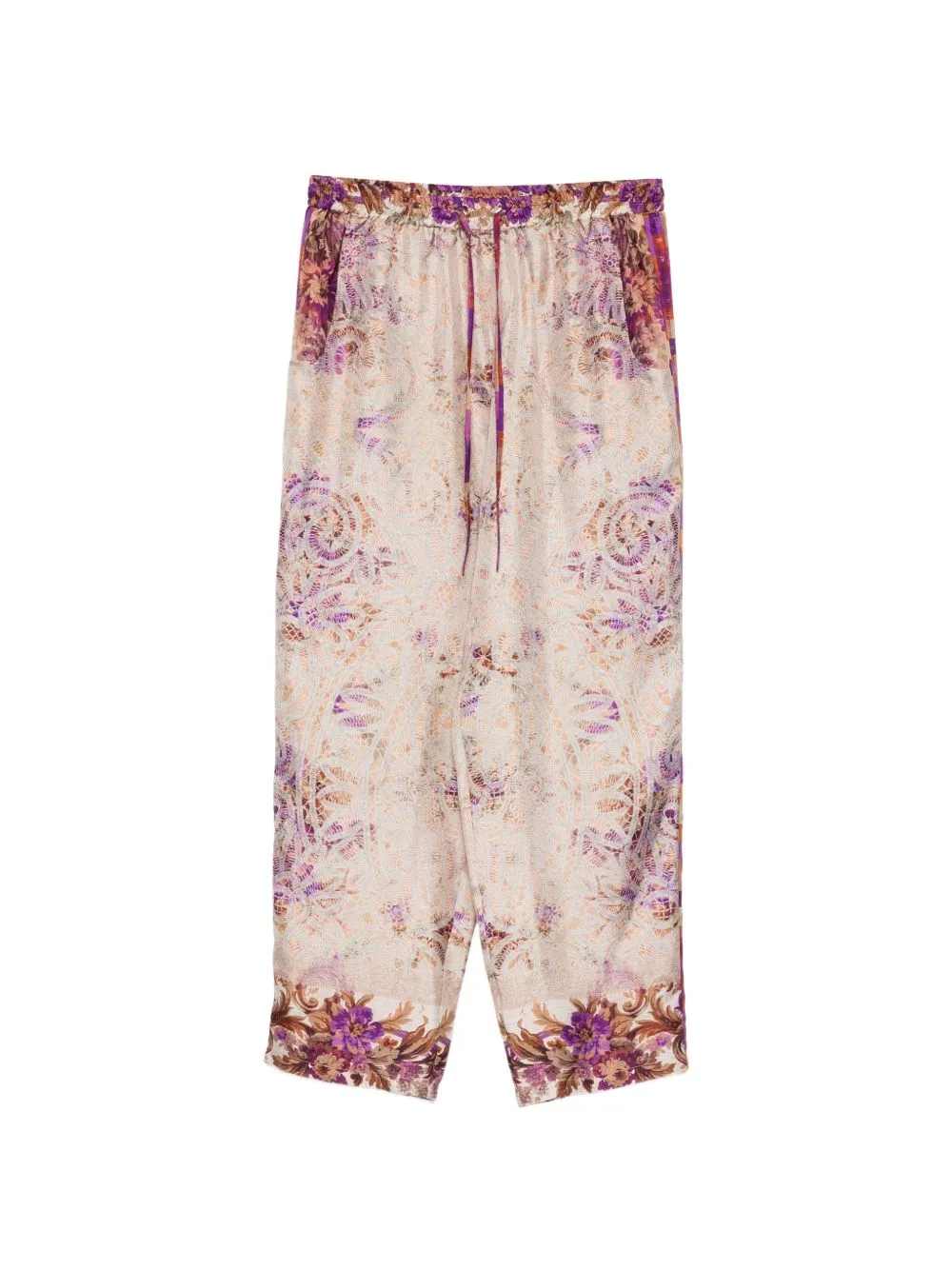 Printed Silk Trousers sold by Wanan Luxury