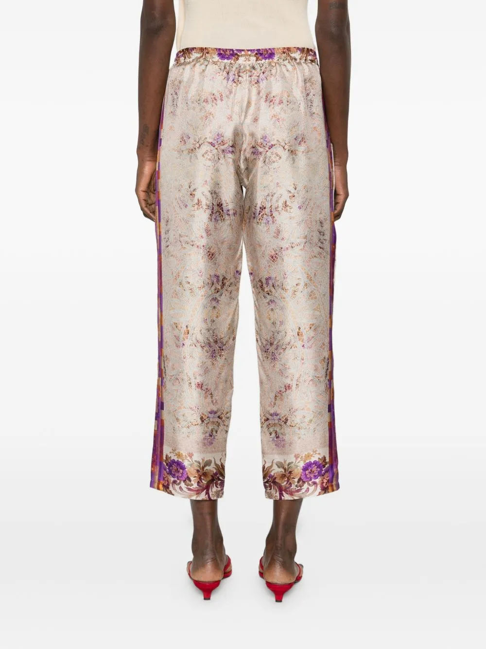 Printed Silk Trousers sold by Wanan Luxury product image thumbnail 5