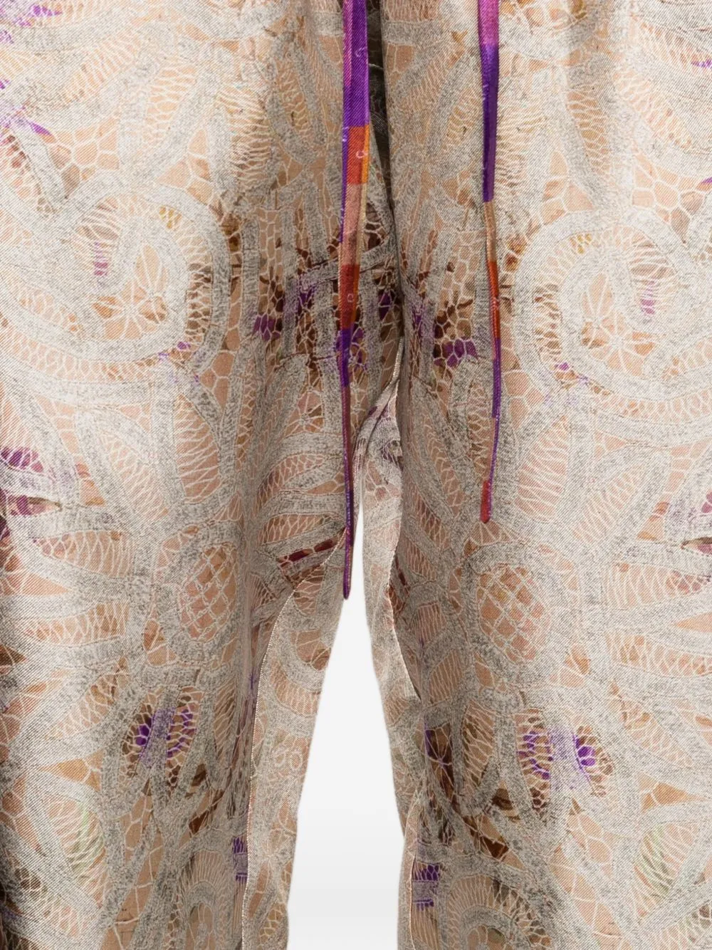 Printed Silk Trousers sold by Wanan Luxury product image thumbnail 3