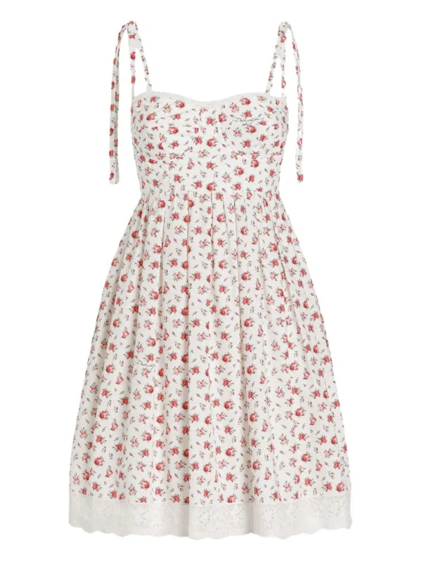 Roses Print Short Dress made by Dolce & Gabanna