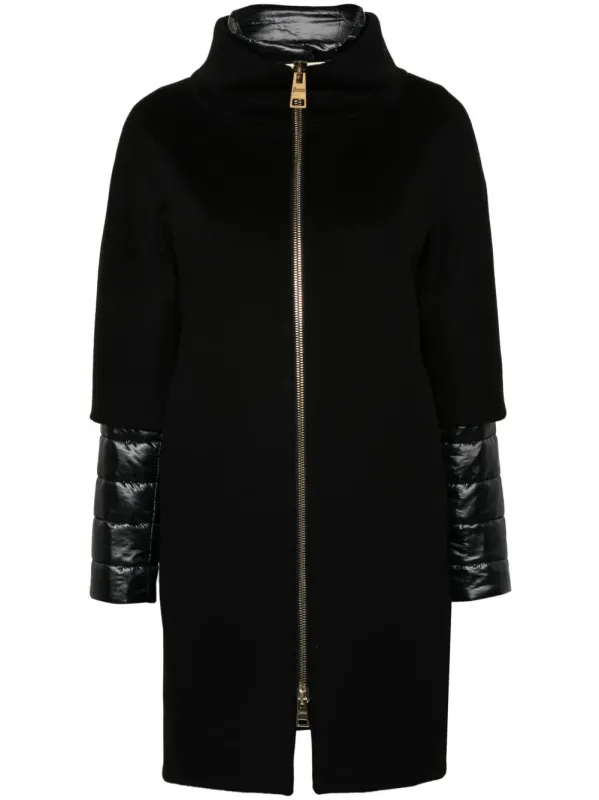 Detachable-Panels Wool Coat sold by Wanan Luxury