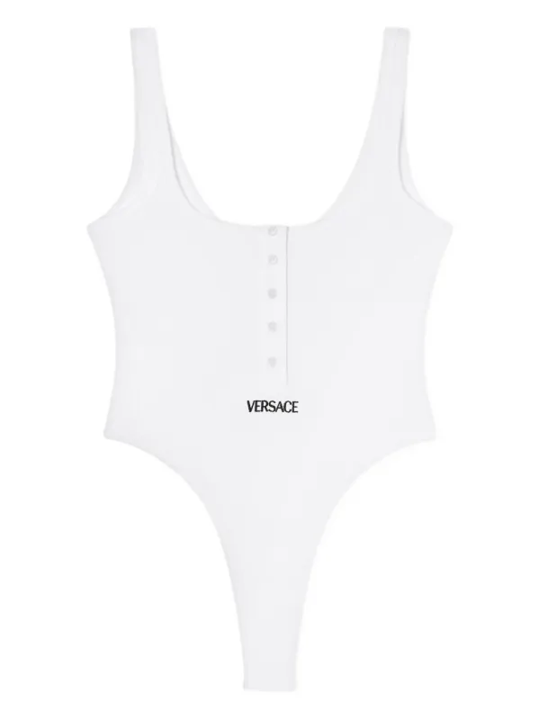 Logo Cotton Bodysuit made by Versace