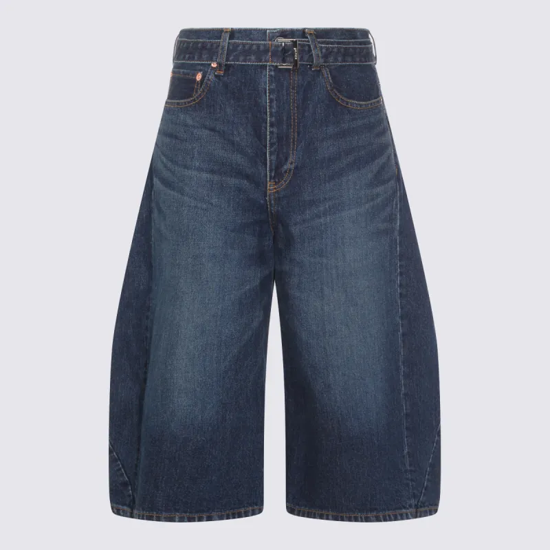 Shorts Blu E Verdi made by Sacai
