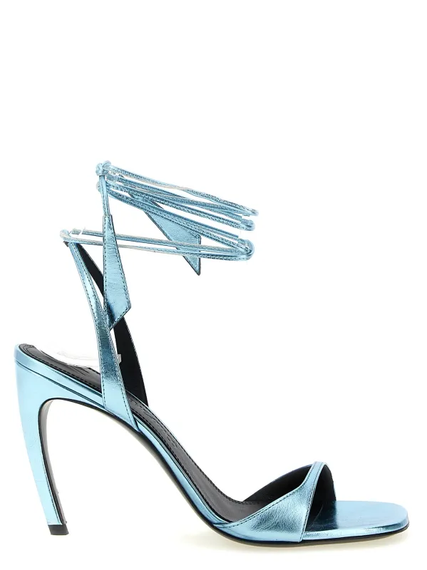 Ora Sandals Light Blue made by The Attico