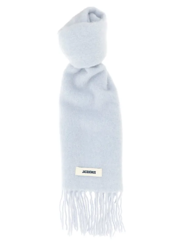 L Scarves And Foulards Light Blue made by Jacquemus