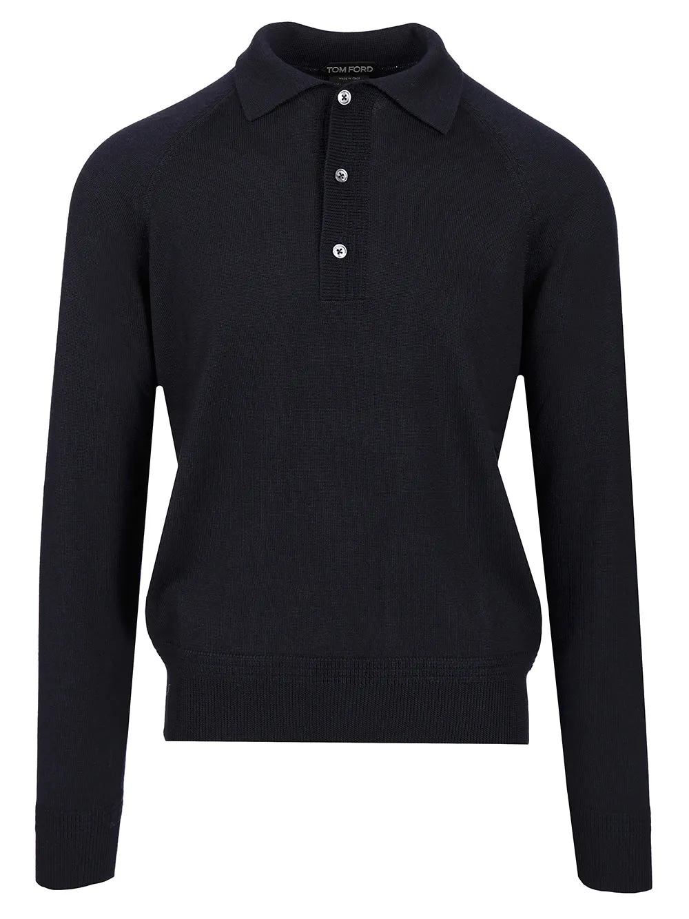 Wool And Silk Polo Polo Shirt Blue sold by Wanan Luxury