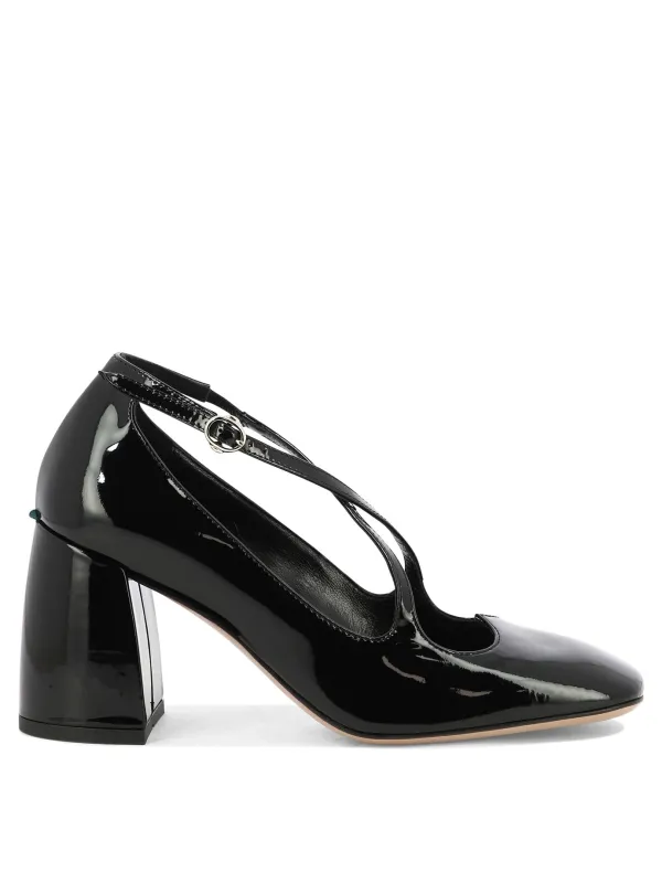 Two For Love Heeled Shoes Black made by Wanan Luxury