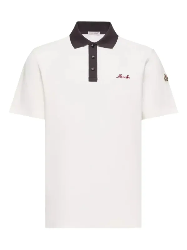 Embroidered Logo Cotton PiquÉ Polo Shirt sold by Wanan Luxury