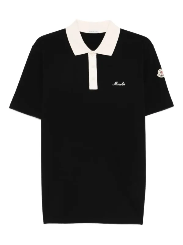 Embroidered Logo Cotton PiquÉ Polo Shirt sold by Wanan Luxury