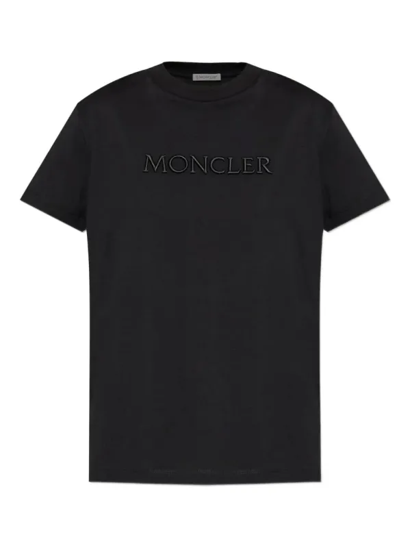 Embroidered Tonal Logo Cotton T-Shirt sold by Wanan Luxury