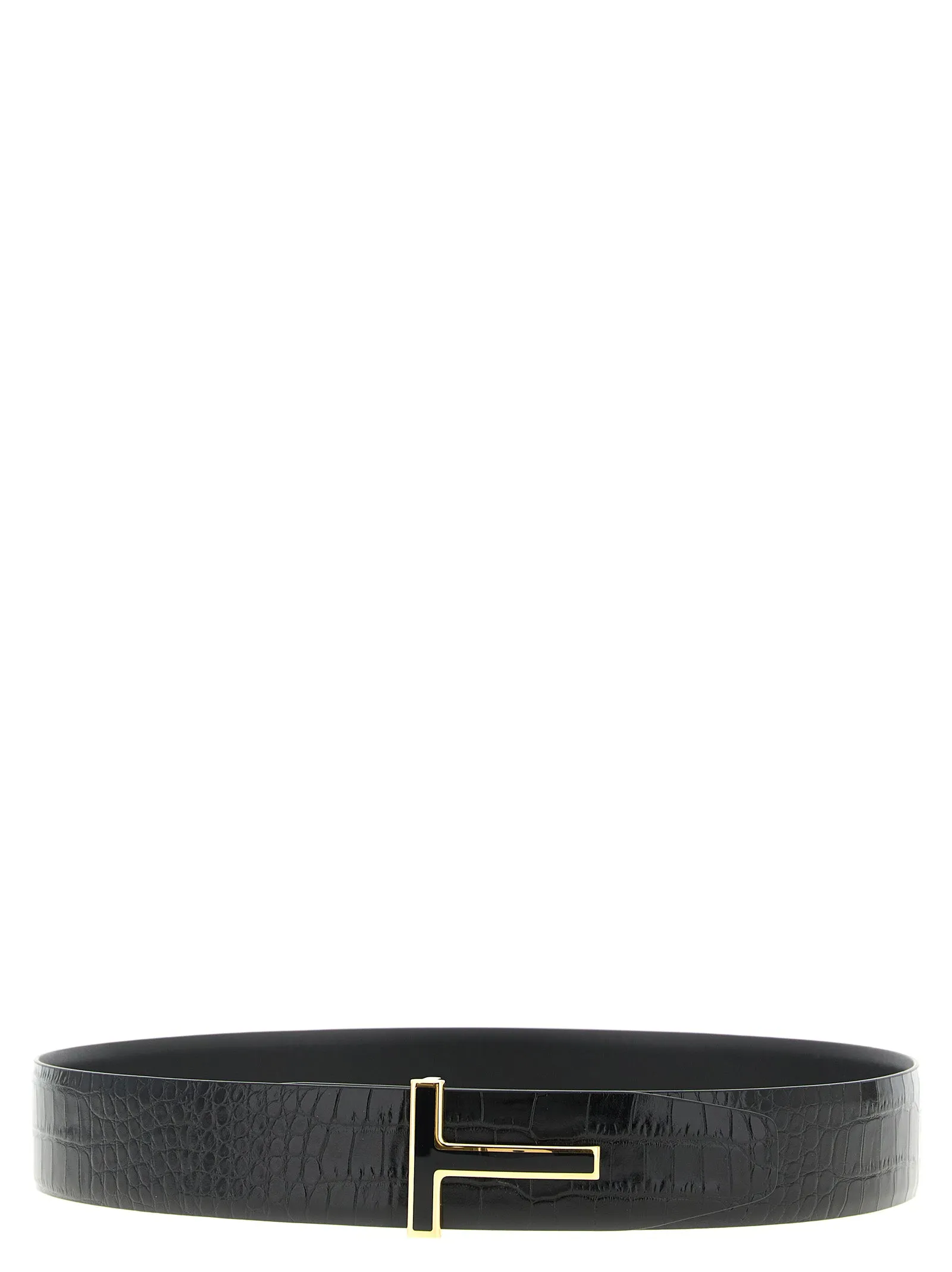 Reversible Crocodile Belt Belts Black sold by Wanan Luxury