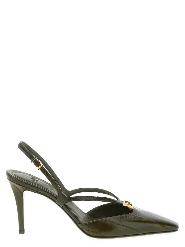 Fendi Ffold Pumps Green sold by Wanan Luxury
