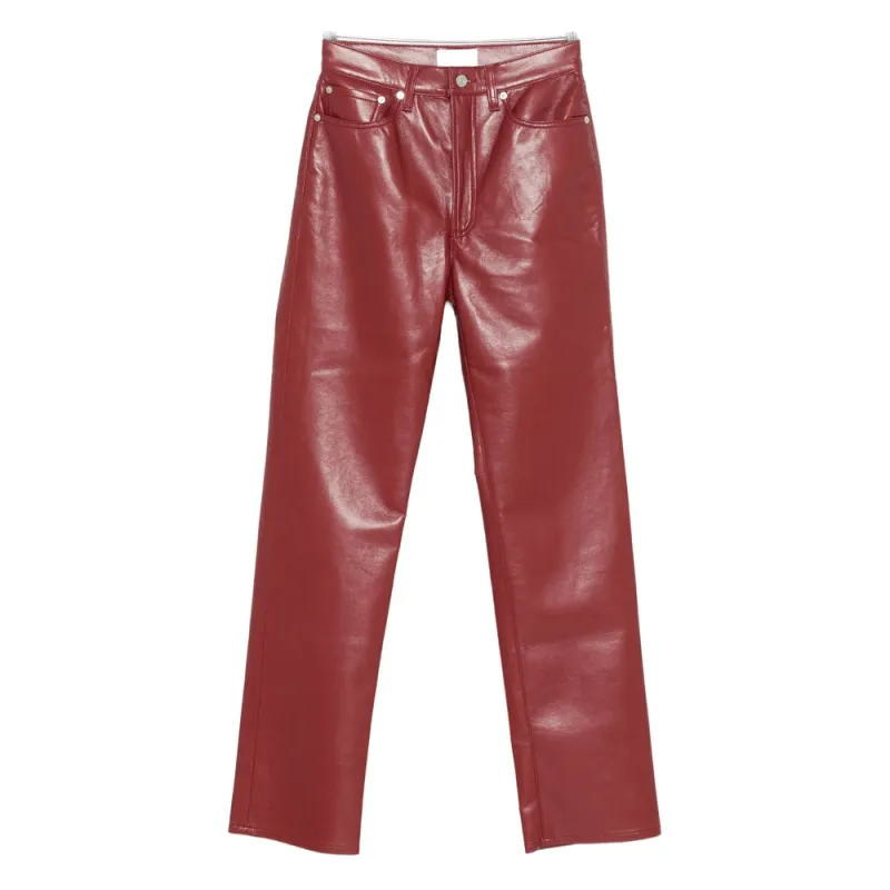 Leather Pants Red made by Agolde