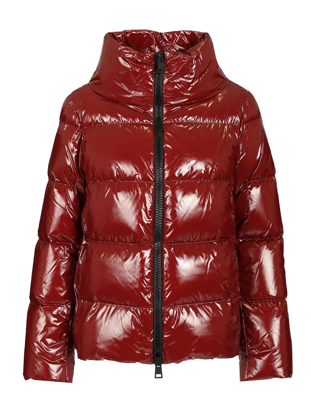 Down Jacket In Shiny Nylon Coats Bordeaux sold by Wanan Luxury