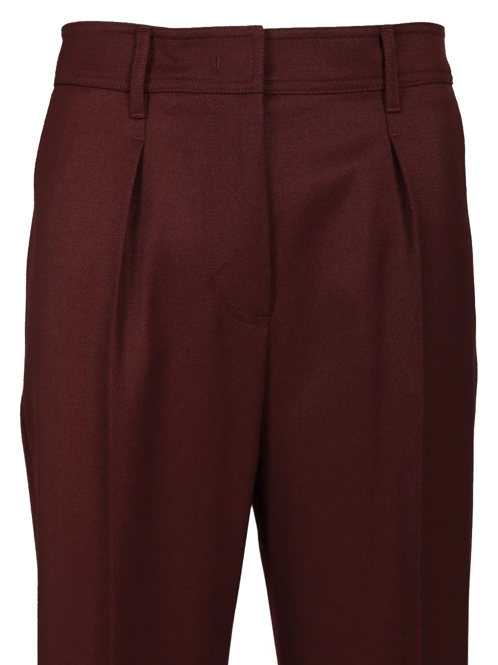 Wool Gabardine Trousers Bordeaux sold by Wanan Luxury product image thumbnail 4