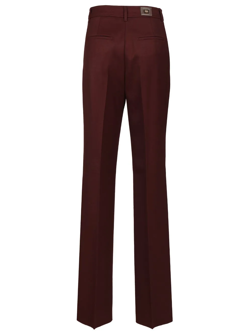 Wool Gabardine Trousers Bordeaux sold by Wanan Luxury product image thumbnail 2