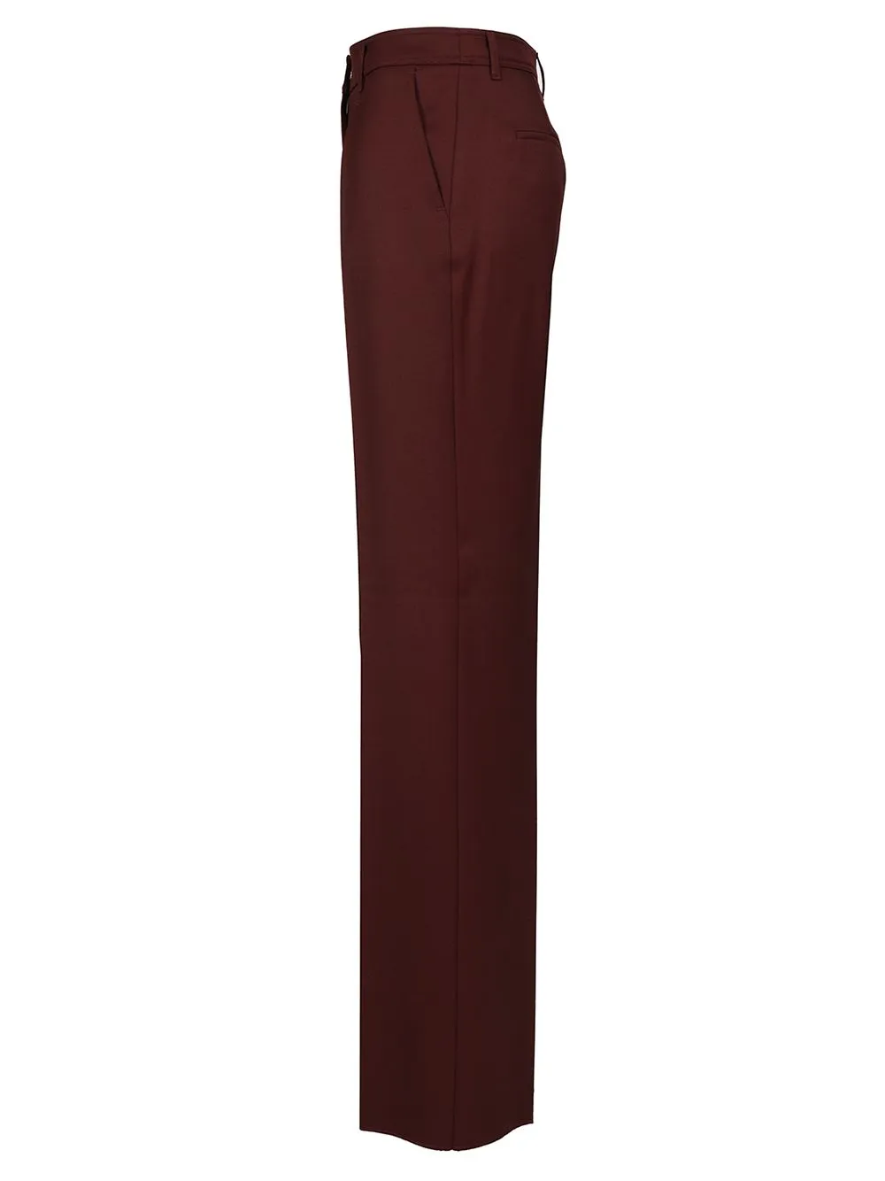 Wool Gabardine Trousers Bordeaux sold by Wanan Luxury product image thumbnail 3