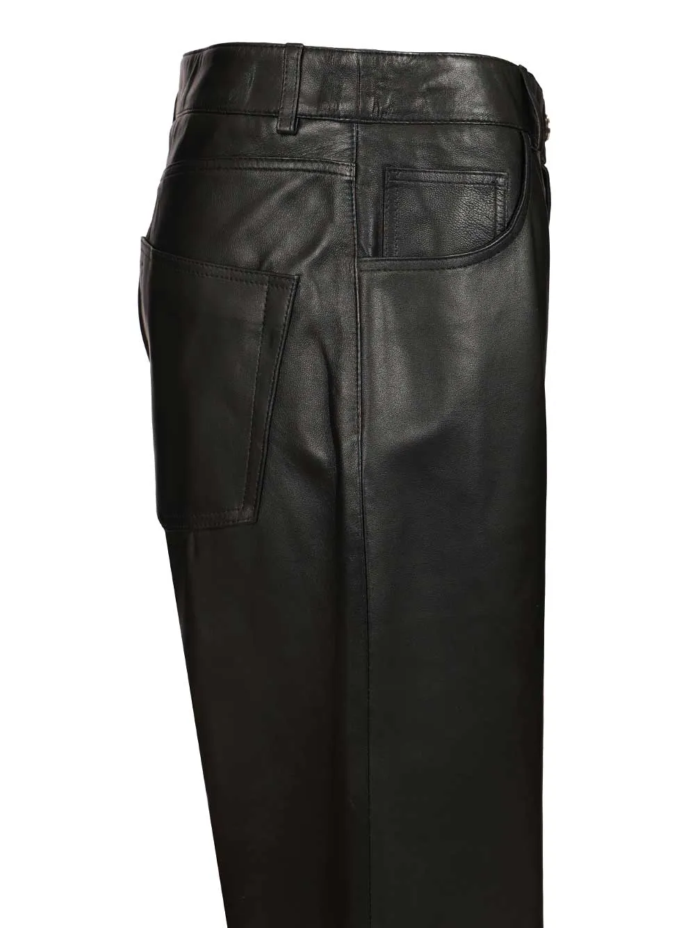 Polly Leather Trousers Black sold by Wanan Luxury product image thumbnail 3