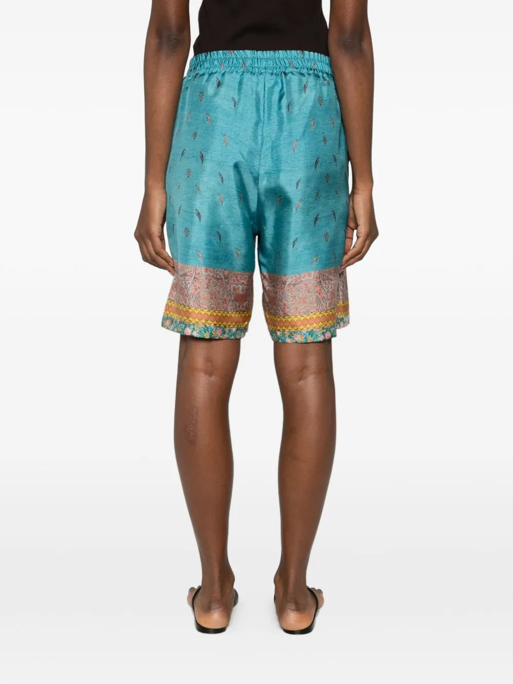 Printed Silk Shorts sold by Wanan Luxury product image thumbnail 5