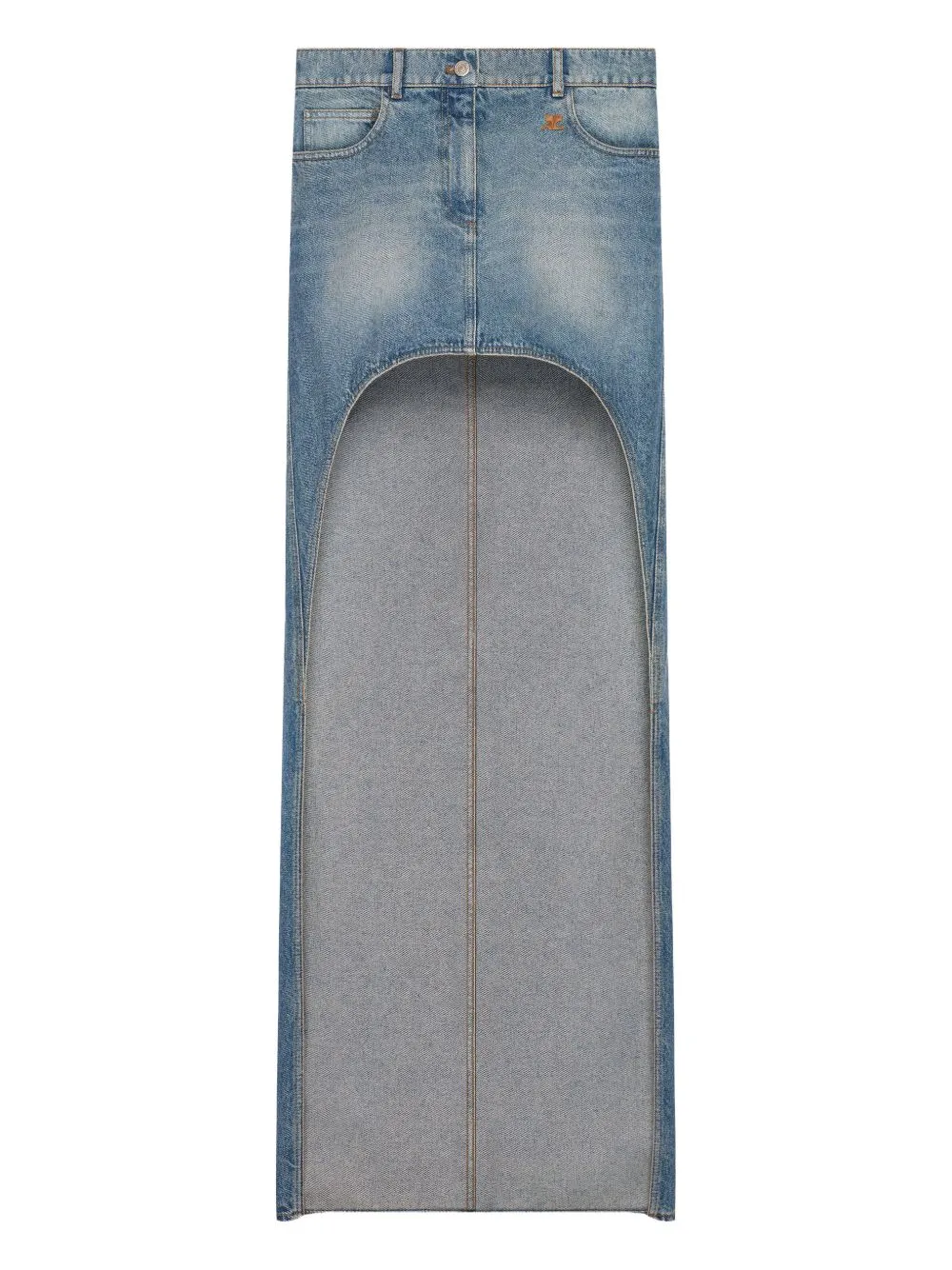 Denim Cotton Skirt sold by Wanan Luxury